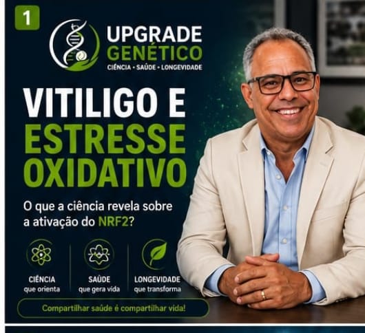 Vitiligo e estresse oxidativo — o que a ciência revela sobre a ativação do NRF2.