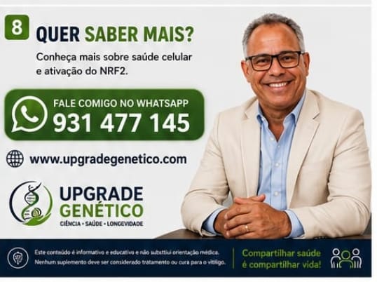 Quer saber mais? Fale no WhatsApp sobre saúde celular e ativação do NRF2.